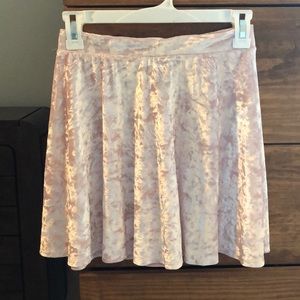 Crushed Velvet Skater Skirt